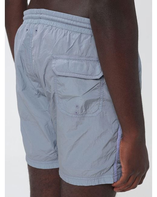 Blauer Blue Nylon Swimsuit With Drawstring for men