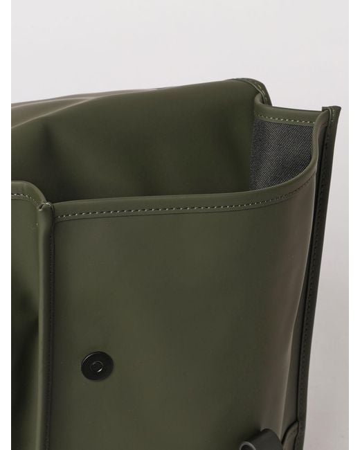 Rains Green Puffed Mini Backpack for men