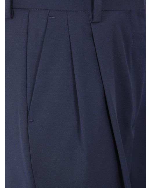 Filippa K Blue Wool Blend Tailored Trousers