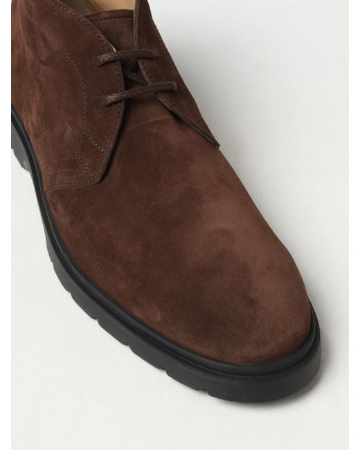 Tod's Brown Suede Boots for men
