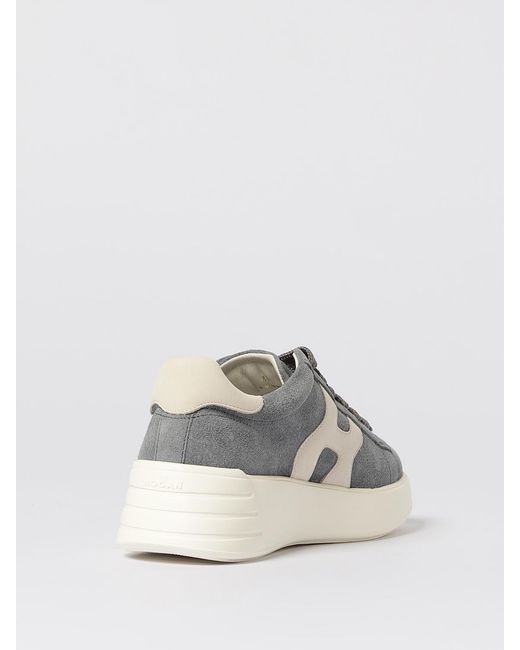 Hogan Gray H564 Suede Sneakers