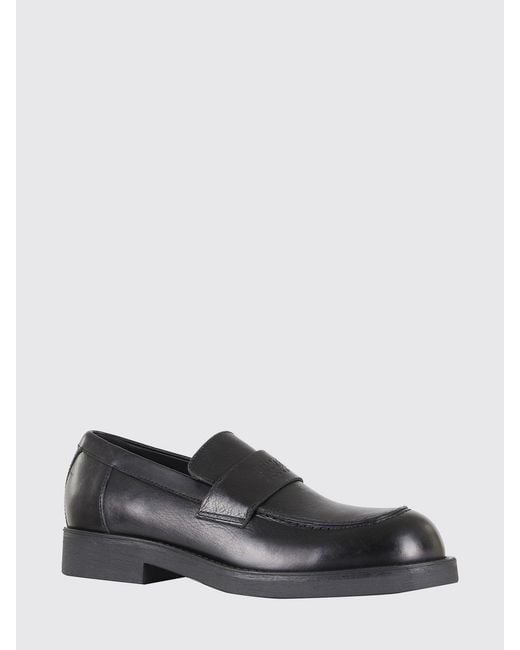 MM6 by Maison Margiela White Leather Loafers for men