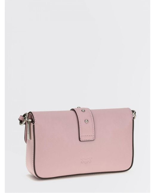 Pinko Pink Baby Love Bag One Slouchy Leather Bag