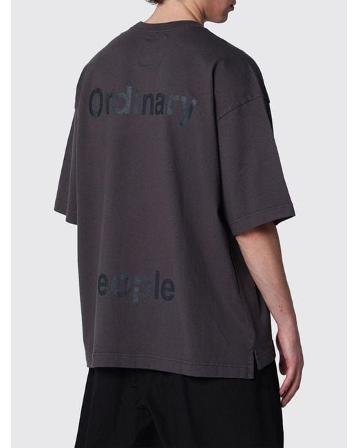 Maison Mihara Yasuhiro Blue Cotton T-Shirt With Logo for men