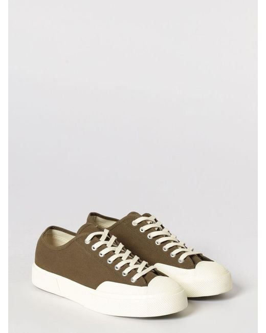 Superga Green 2432 Works Cotton Sneakers With Rubber Toe Cap And Sole for men