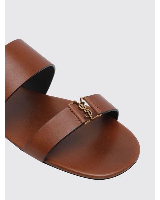 Saint Laurent Brown Babylone Sandals
