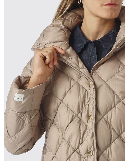 Max Mara Natural Trionfo High-Neck Quilted Nylon Puffer Jacket