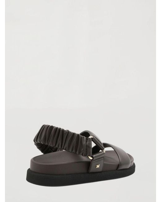 Max Mara White Leather Sandals