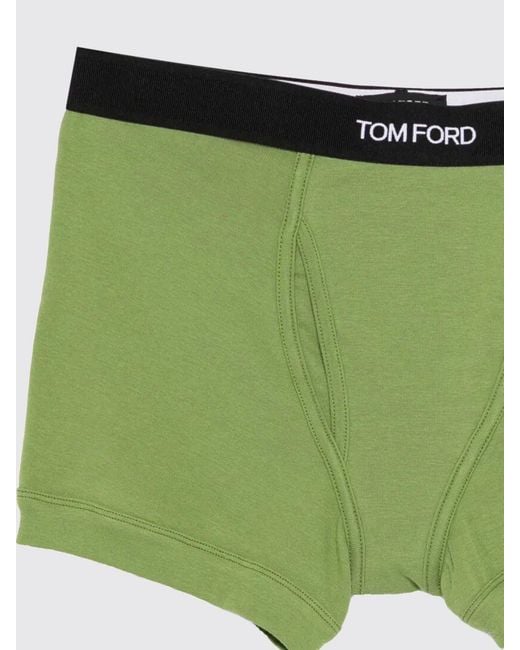 Tom Ford Green Stretch Cotton Boxers for men