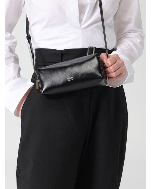 Khaite Black Mini Kye Leather Bag