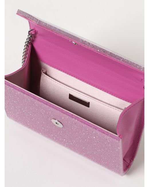 Clutch Mujer Jimmy Choo de color Purple