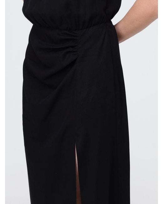 Liu Jo Black Crêpe Midi Dress