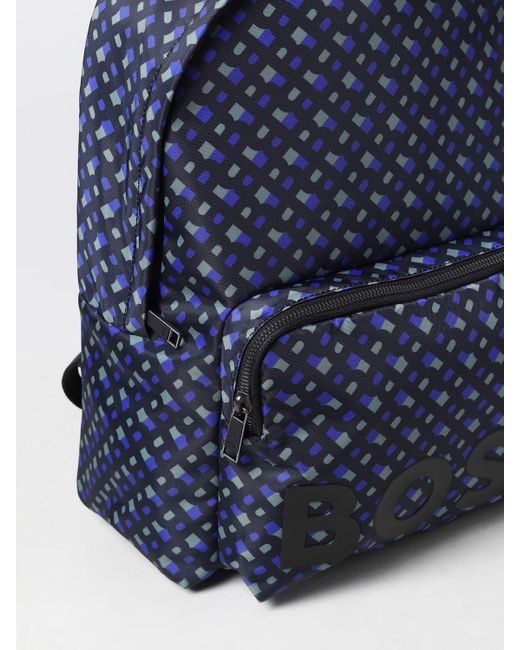 Boss Blue Backpack for men