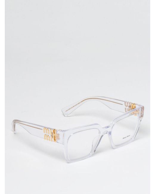 Miu Miu White Glasses