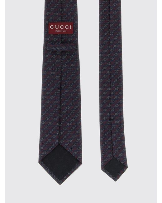 Gucci White Gg Monogram Silk Tie for men