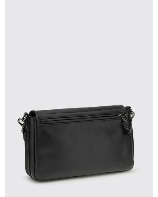 Fendi Black Flux Messenger Calfskin Leather Bag for men