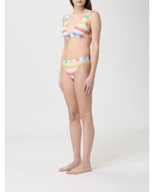 Missoni Natural Polyester Zig-Zag Bikini