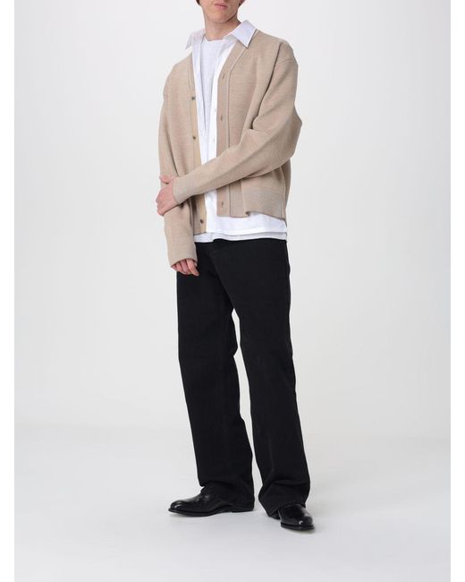 Jacquemus Natural Merino Wool Cardigan for men