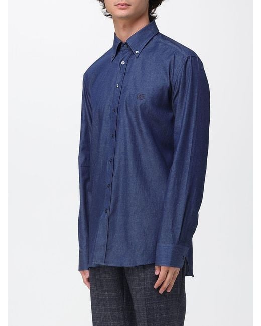 Etro Blue Shirt for men
