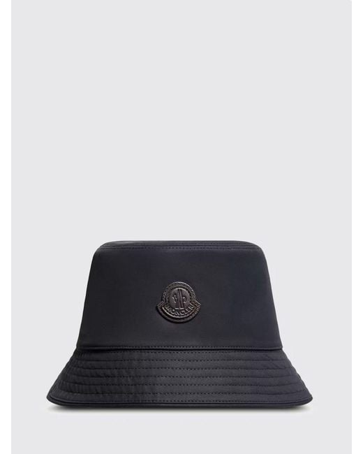 Moncler Blue Cotton Bucket Hat for men