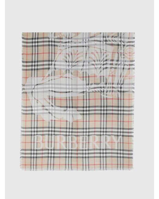 Sciarpa di Burberry in White da Uomo