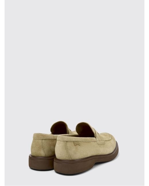 Camper White Norman Suede Loafers for men