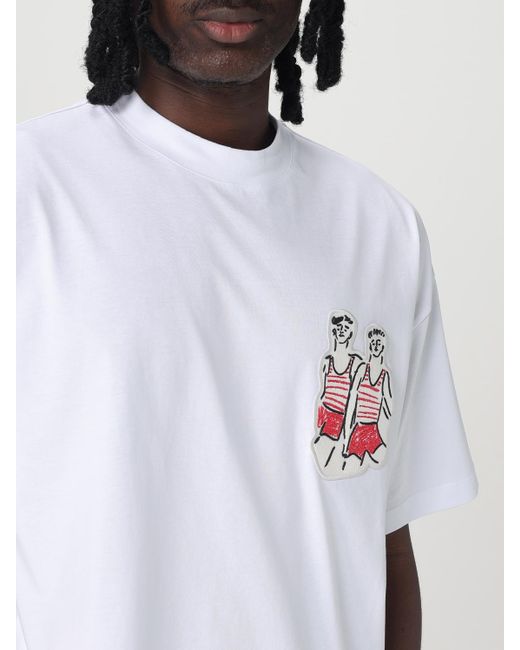 MSGM White T-Shirt for men