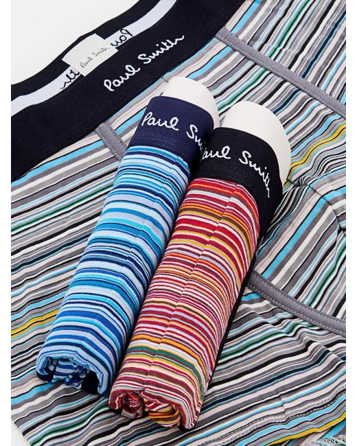 Paul Smith Blue Trunk 3 Pack Mix Sign for men