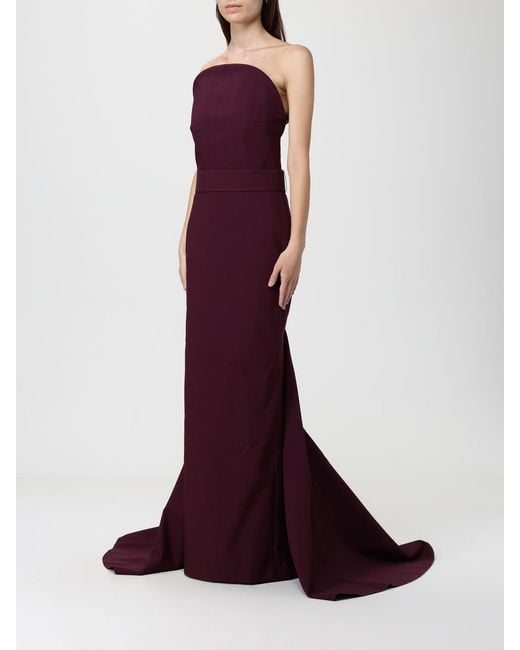 Solace London Red Dress Burgundy