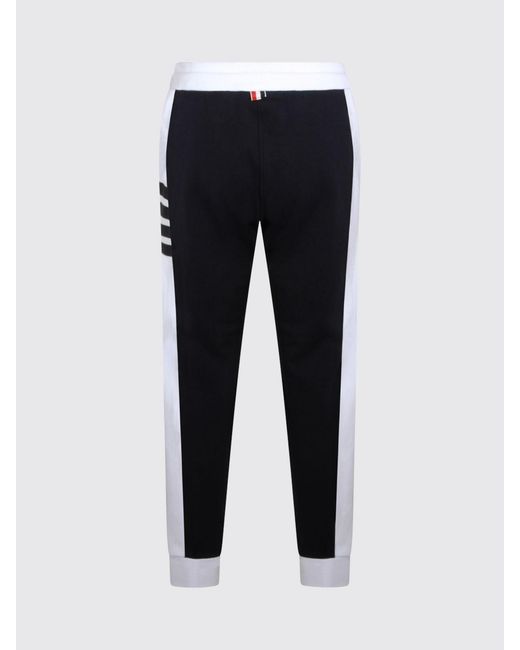 Thom Browne Black Cotton Jogging Pants