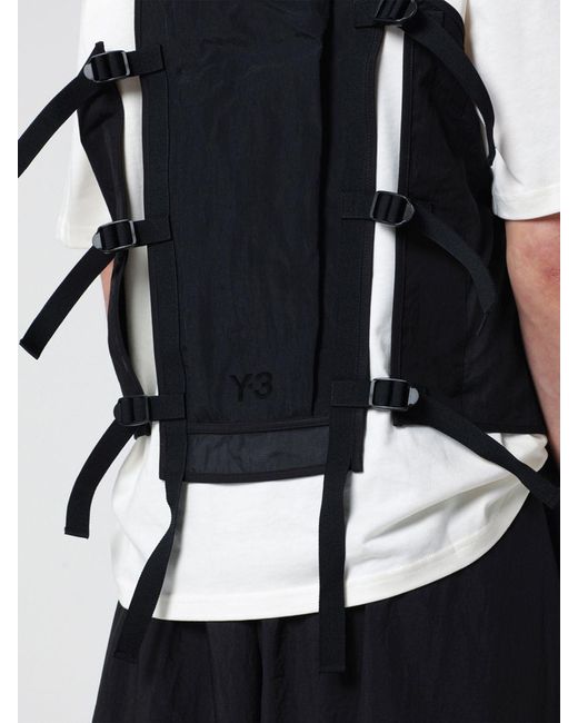 Y-3 Black Tactical Utility Vest With Webbing for men