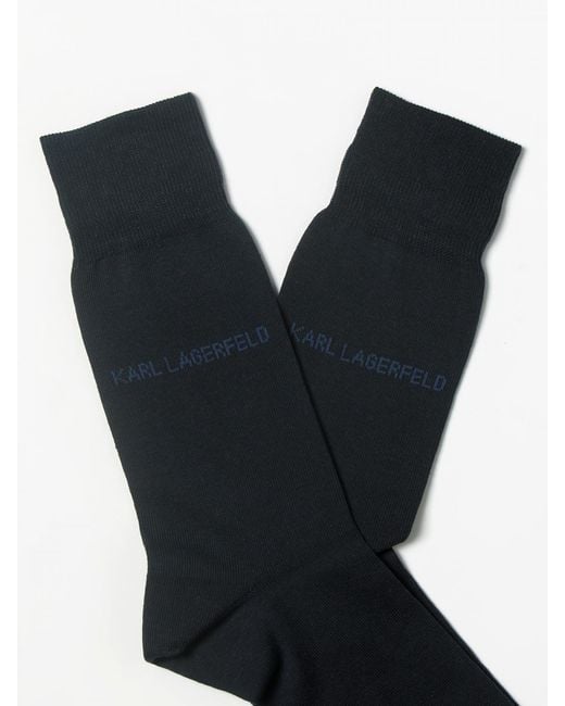 Karl Lagerfeld Black Socks for men