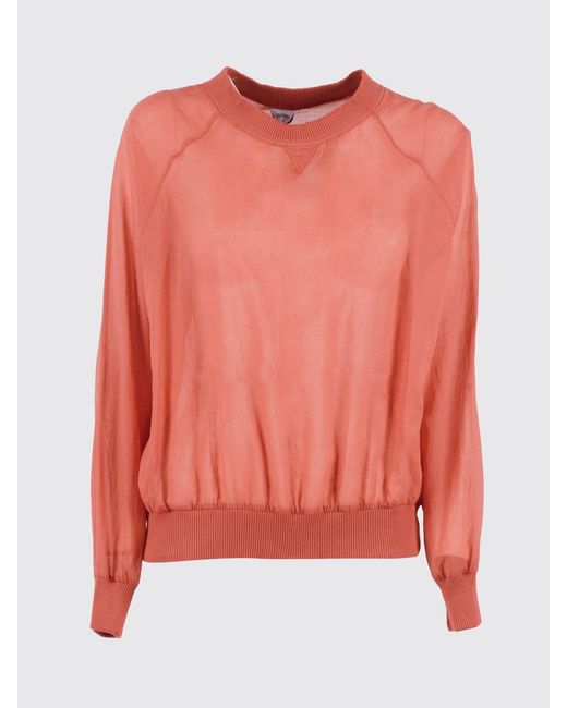 Aspesi Red Cotton Voile Top