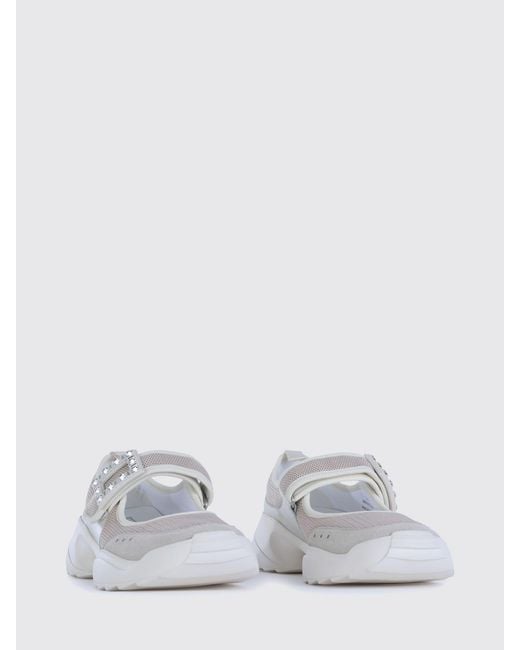 Roger Vivier White Flat Shoes