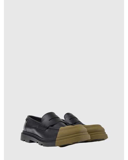 Camper White Junction Leather Loafers for men