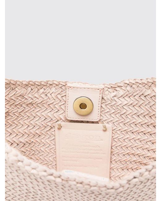 Dragon Diffusion Pink Braided Leather Nova Luna Bag