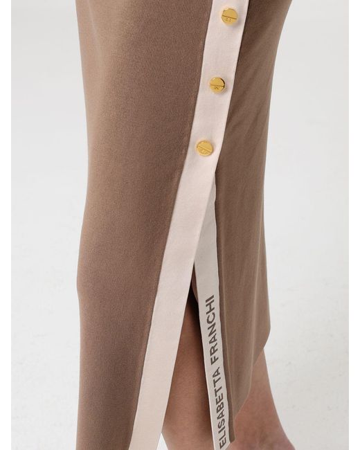 Elisabetta Franchi Natural Viscose Pencil Skirt