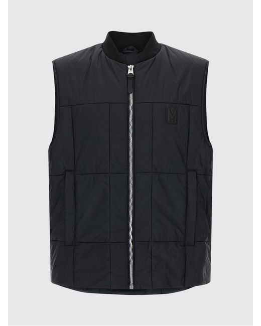 Chaleco Acolchado De Nailon De Con Cuello Bomber Y Cremallera Mackage de hombre de color Black