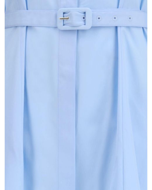 Gabriela Hearst Blue Cotton Shirtdress