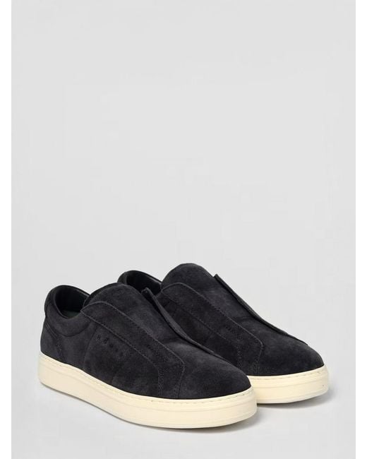 Hogan Blue H-Tv Suede Sneakers for men