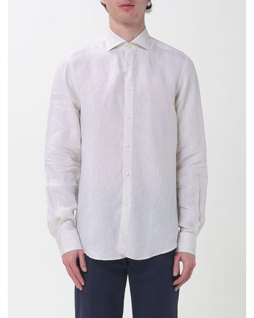 Paul & Shark Blue Paul &Amp Shark Linen Shirt for men