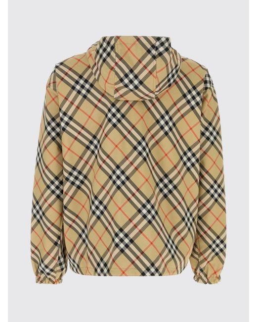 Burberry Multicolor Check Polyester Hooded Jacket for men