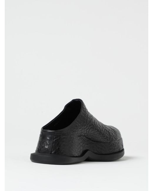 McQueen Black Wave Skull Embossed Mules