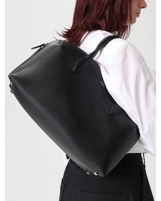 Totême  Black Medium Day Hammered Leather Bag
