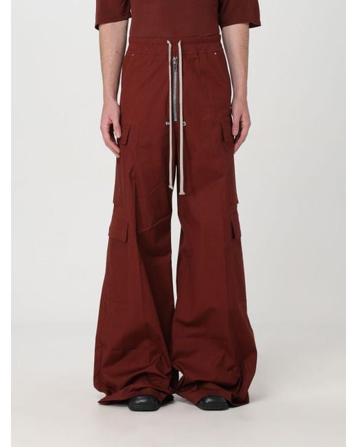 Rick Owens Red Pants for men