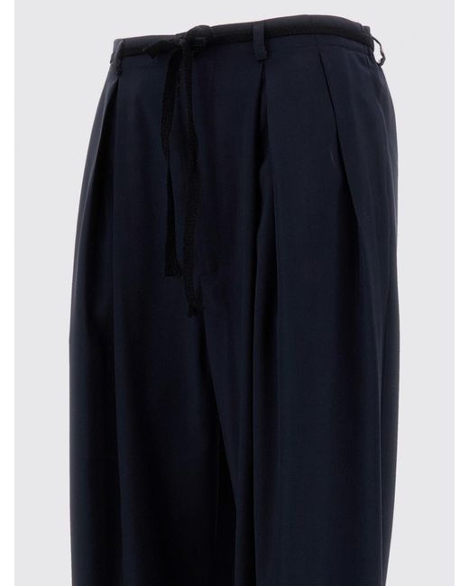 Barena Blue Virgin Wool Palazzo Trousers