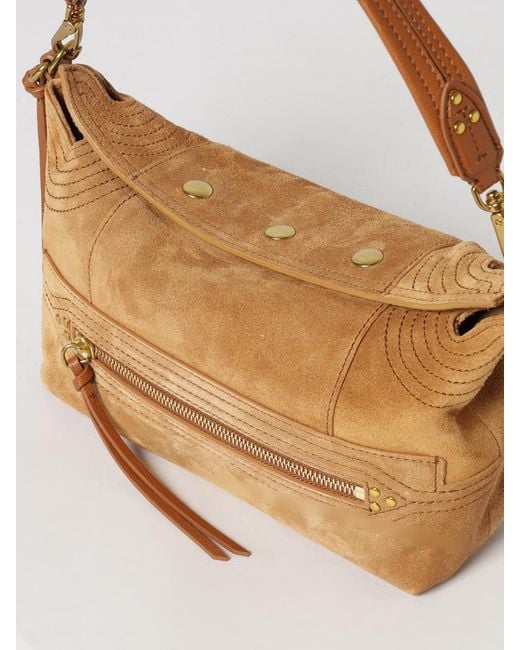 Jérôme Dreyfuss White Lucky Mini Suede Calfskin Shoulder Bag