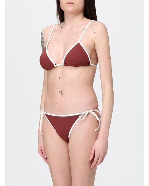 Brunello Cucinelli Red Bikini Swimsuit
