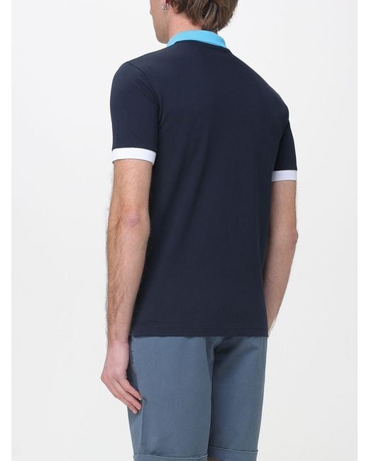 Polo di Sun 68 in Blue da Uomo