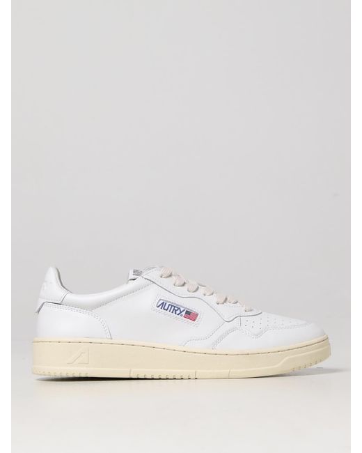 Autry Medalist 01 Leder-Sneakers in White für Herren